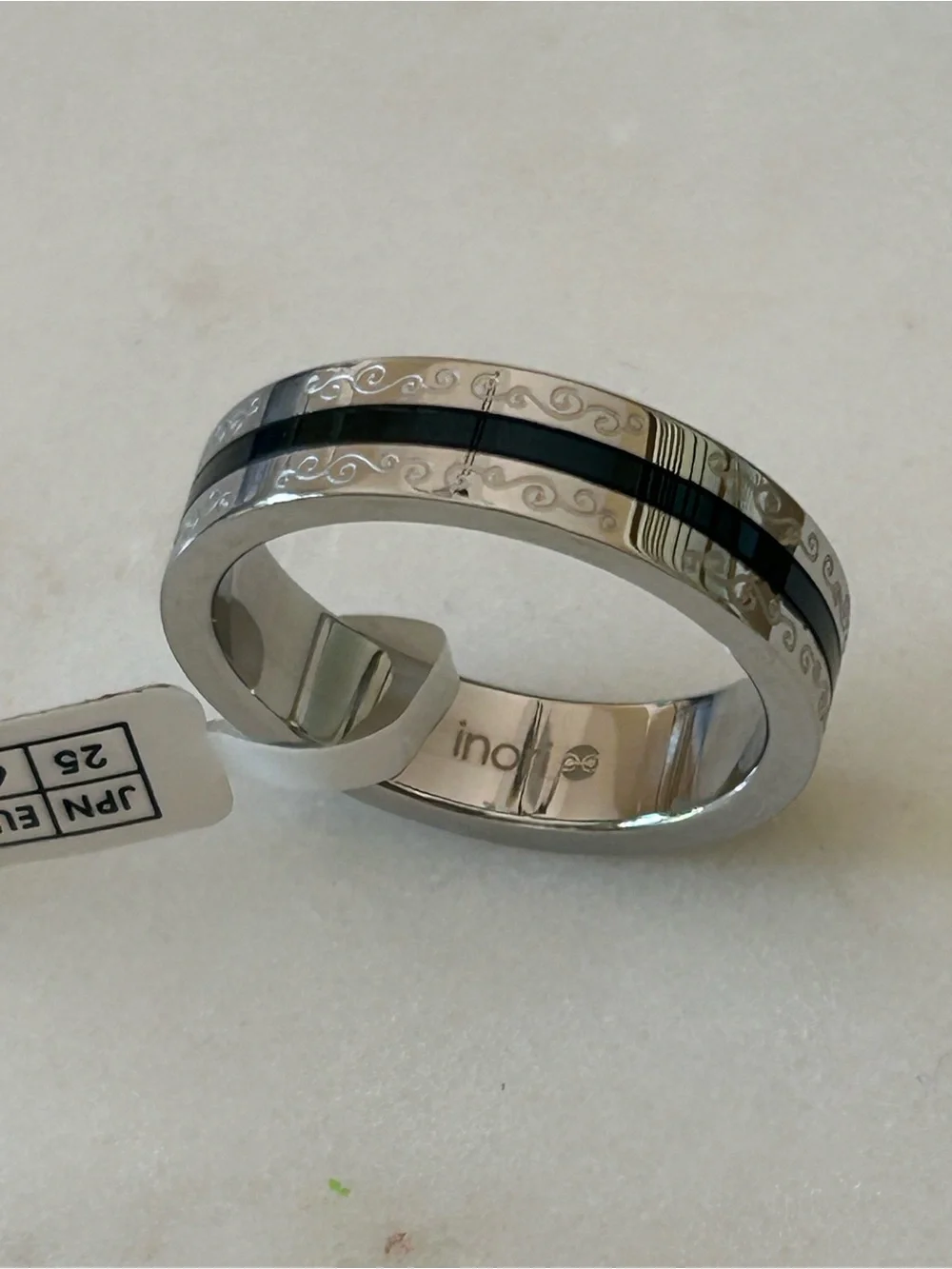 Inori | Stainless Steel Designer Ring | Size 11.5